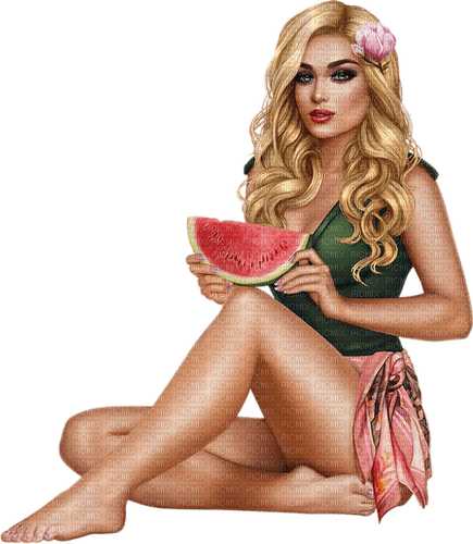 summer woman by nataliplus - ücretsiz png