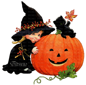 Halloween Little Witch - Darmowy animowany GIF