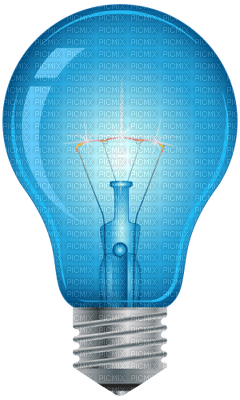 Blue Light Bulb - png grátis