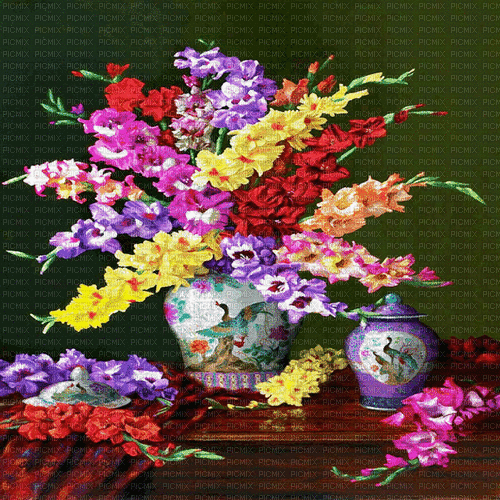 background hintergrund fondo flowers milla1959 - GIF animasi gratis