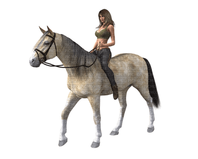 Kaz_Creations Woman Femme On Horse 🐴 - png gratis