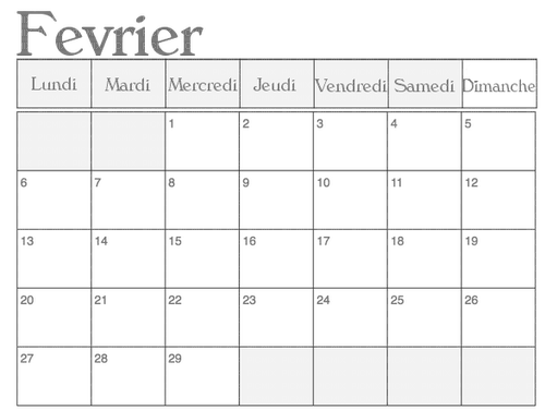loly33 calendrier fevrier - δωρεάν png