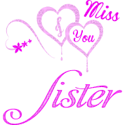 Kaz_Creations Logo Text Miss You Sister - bezmaksas png
