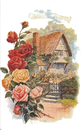 victorian  vintage house - Free animated GIF