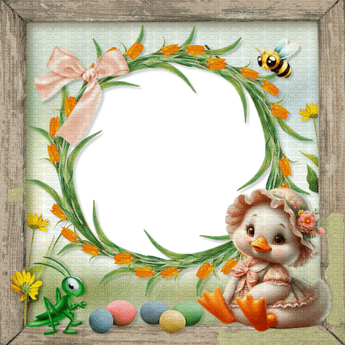 Easter frame by nataliplus - png ฟรี