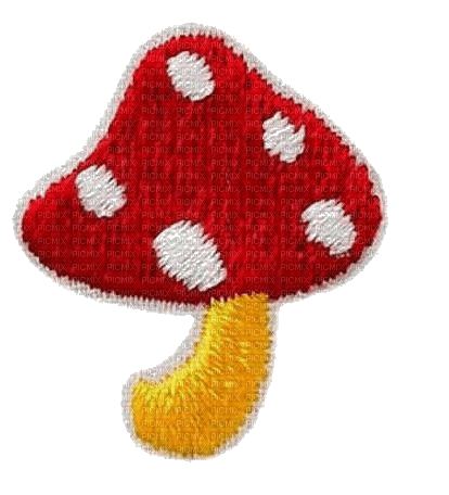 patch picture mushroom - PNG gratuit
