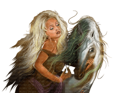 woman with horse bp - bezmaksas png