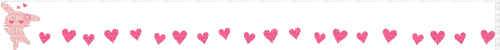 bunny hearts divider - Безплатен анимиран GIF