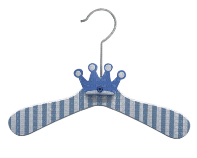 Kaz_Creations  Deco Baby Blue Coat Hanger - gratis png