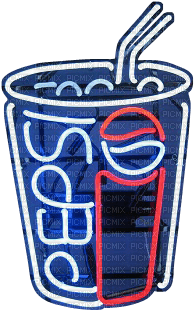 Neon Pepsi - png grátis