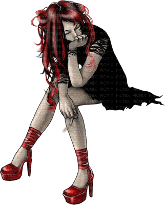 Kaz_Creations Gothic Woman Femme - gratis png