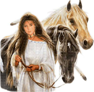 American Indian woman bp - nemokama png