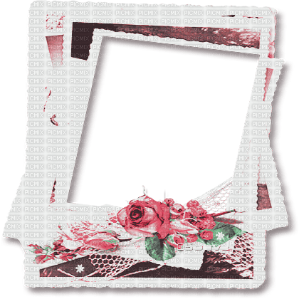 soave frame deco vintage photo flowers rose - 無料png