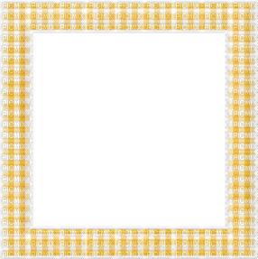 Yellow Gingham Frame-RM - png ฟรี