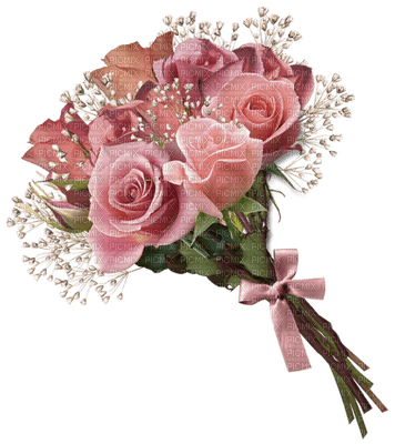 Flowers pink rose bp - bezmaksas png