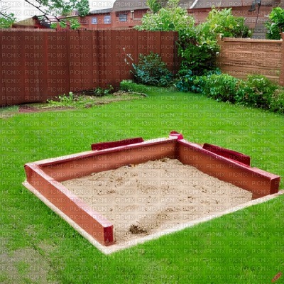 Backyard with Sand Pit - Free PNG