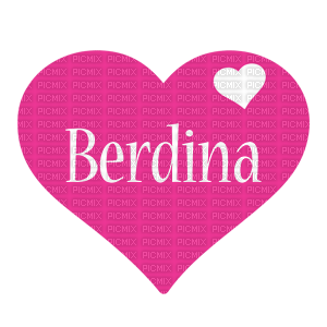Kaz_Creations Names Heart Love Berdina - nemokama png