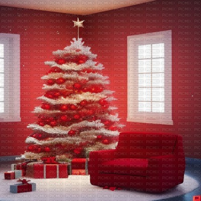 Red Christmas Room - png ฟรี