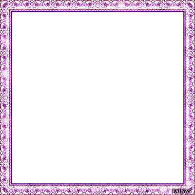 Rena purple white animated Glitter Frame Rahmen - GIF animé gratuit
