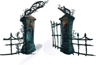 Halloween, Iron Gate, Fence, Deco, Decoration, Background, Backgrounds - Jitter.Bug.Girl - PNG gratuit