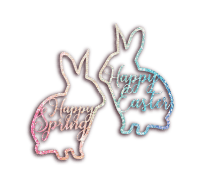 kikkapink happy easter text png spring quote - zdarma png