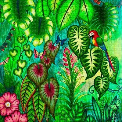 Y.A.M._Fantasy jungle forest background - gratis png