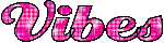 Vibes pink glitter text - Ingyenes animált GIF