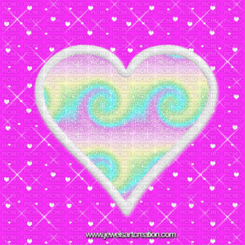 Heart Glitter Frame - GIF animado gratis
