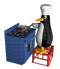 pinguin - Gratis animerad GIF