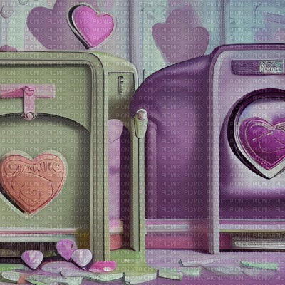 Lovehearts Pastel Background - бесплатно png