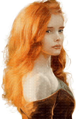 Женщина с рыжими волосами - png ฟรี