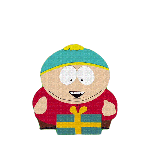 Happy Eric Cartman - Animovaný GIF zadarmo
