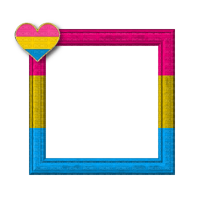 Small Pansexual Frame - Free PNG
