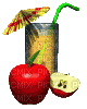 apple drink - GIF animé gratuit