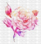 Rose bleu et papillon - PNG gratuit
