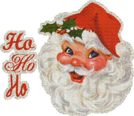 Weihnachtsmann, vintage - Gratis animeret GIF