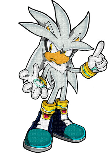 Silver The Hedgeog - Free PNG