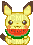 Pikachu >_< - Бесплатни анимирани ГИФ