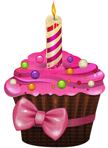 kikkapink deco scrap birthday cake pink - nemokama png