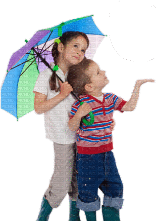 barn-paraply-child-umbrella - Besplatni animirani GIF