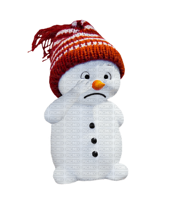 snowman-sad-winter-farväl - gratis png