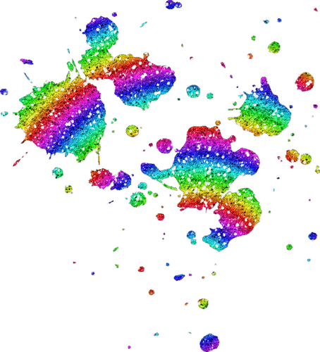 Glitter.Spatter.Rainbow - png gratuito
