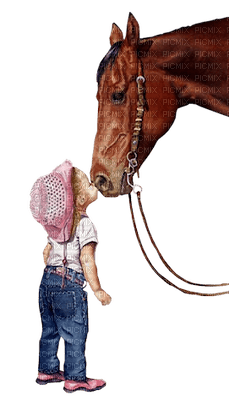 child with horse bp - png gratuito