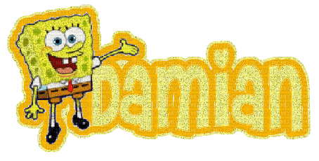 damian spongebob glitter - 免费动画 GIF