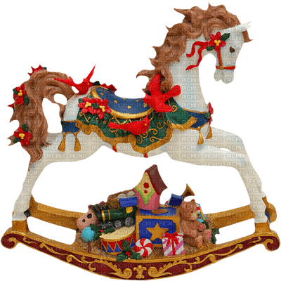 caballo jugete  navidad dubravka4 - PNG gratuit