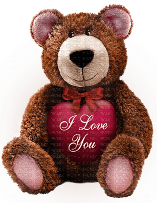 Kaz_Creations Valentine Deco Love Cute Teddy Bear - PNG gratuit