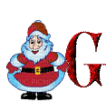 Kathleen Reynolds Alphabets Colours Tree Santa Letter G - Bezmaksas animēts GIF