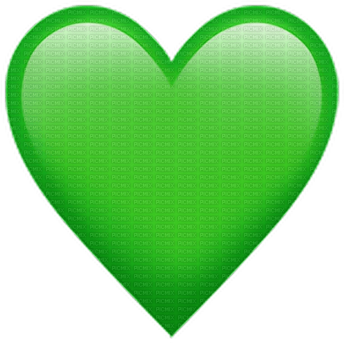 green emoji heart - nemokama png