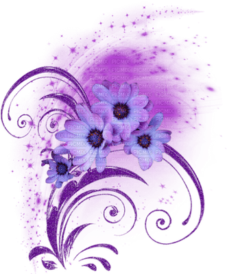 fleur violette.Cheyenne63 - png gratuito