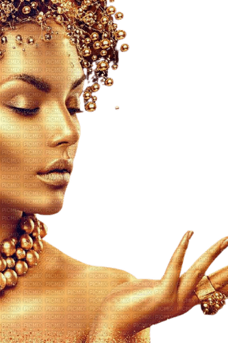 golden woman - PNG gratuit